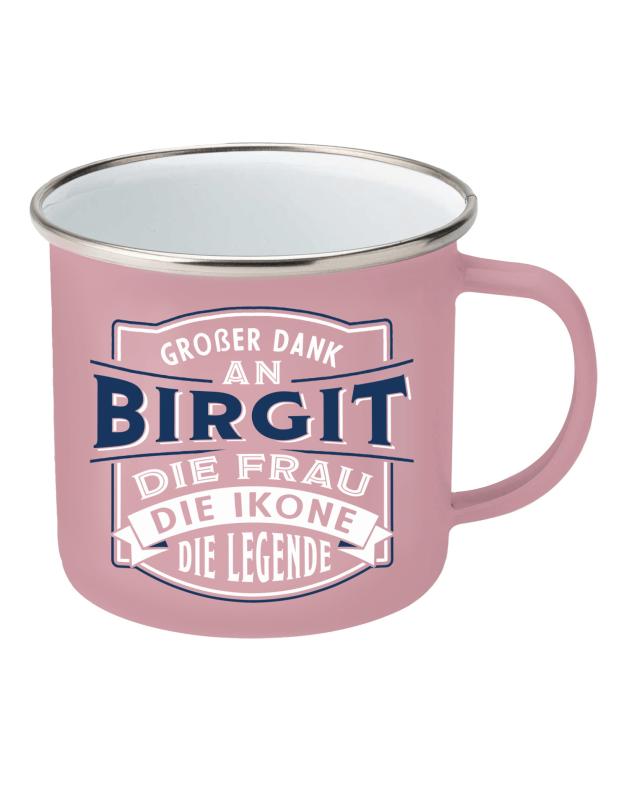 Geschenk für Birgit, H&H Top Lady Namensbecher